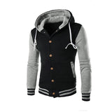 2020 Men Coat Jacket Outwear Winter Slim Hoodie