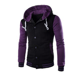 2020 Men Coat Jacket Outwear Winter Slim Hoodie