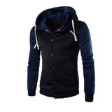 2020 Men Coat Jacket Outwear Winter Slim Hoodie