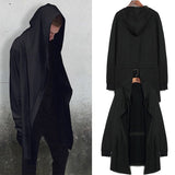 Men Hooded Sweatshirts With Black Gown Hip Hop